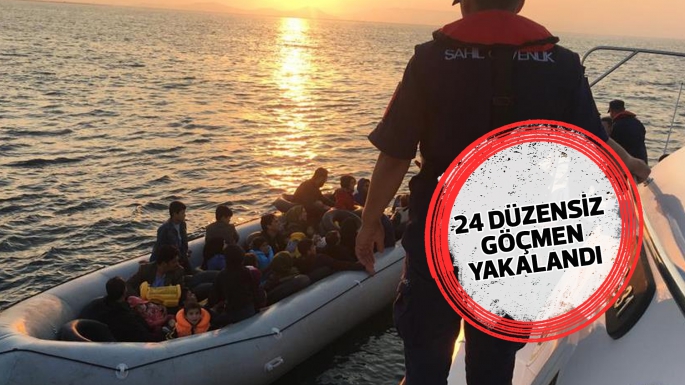 24 düzensiz göçmen kurtarıldı