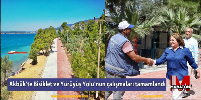 Akbük’te Bisiklet ve Yürüyüş Yolu’nun çalışmaları tamamlandı