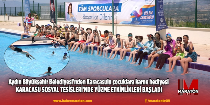 Aydın Büyükşehir Belediyesi'nden Karacasulu çocuklara karne hediyesi