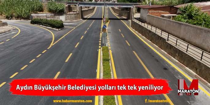 Aydın Büyükşehir Belediyesi yolları tek tek yeniliyor