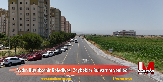 Aydın Büyükşehir Belediyesi Zeybekler Bulvarı’nı yeniledi