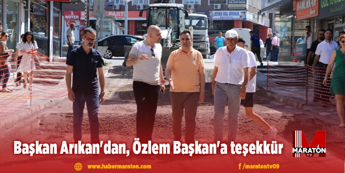 Başkan Arıkan'dan, Özlem Başkan'a teşekkür