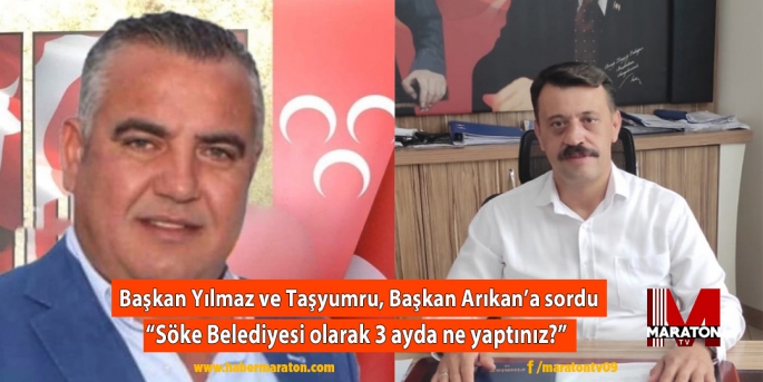 Başkan Yılmaz ve Taşyumru’dan, Başkan Arıkan’a sert eleştiri