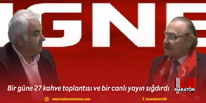 Bir güne 27 kahve toplantısı ve bir canlı yayın sığdırdı