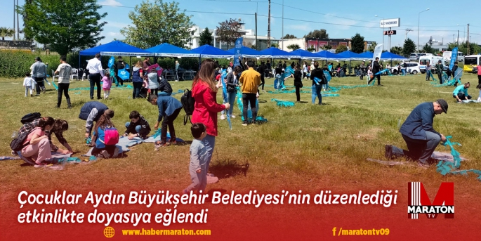 Çocuklar Aydın Büyükşehir Belediyesi’nin düzenlediği etkinlikte doyasıya eğlendi