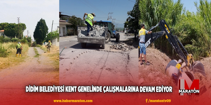 DİDİM BELEDİYESİ KENT GENELİNDE ÇALIŞMALARINA DEVAM EDİYOR