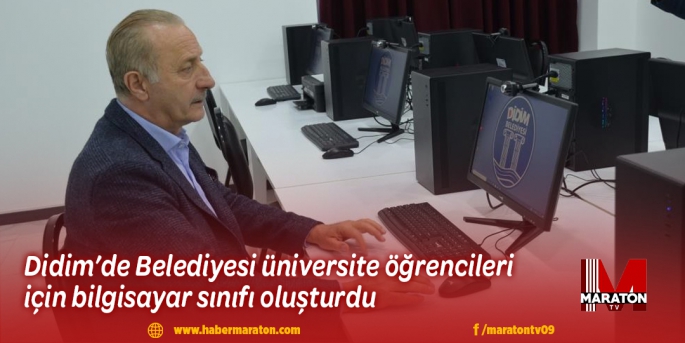 Didim’de Belediyesi üniversite öğrencileri için bilgisayar sınıfı oluşturdu