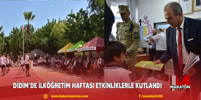 DİDİM’DE İLKÖĞRETİM HAFTASI ETKİNLİKLERLE KUTLANDI