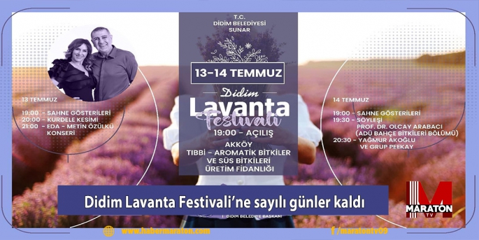 Didim Lavanta Festivali’ne sayılı günler kaldı