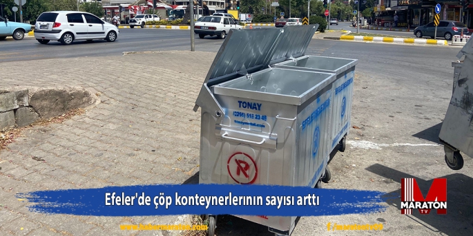 Efeler'de çöp konteynerlerının sayısı arttı