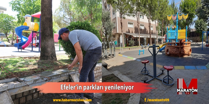 Efeler’in parkları yenileniyor