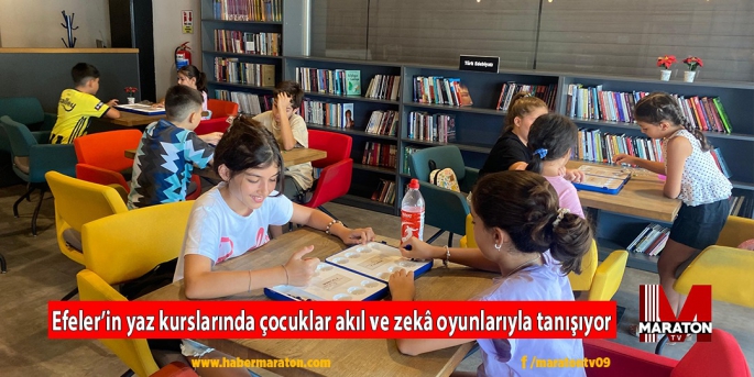 Efeler’in yaz kurslarında çocuklar akıl ve zekâ oyunlarıyla tanışıyor