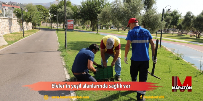 Efeler’in yeşil alanlarında sağlık var