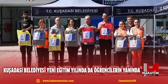 KUŞADASI BELEDİYESİ YENİ EĞİTİM YILINDA DA ÖĞRENCİLERİN YANINDA