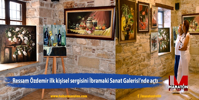Ressam Özdemir ilk kişisel sergisini İbramaki Sanat Galerisi’nde açtı