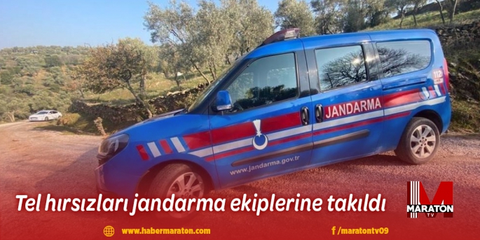 Tel hırsızları jandarma ekiplerine takıldı