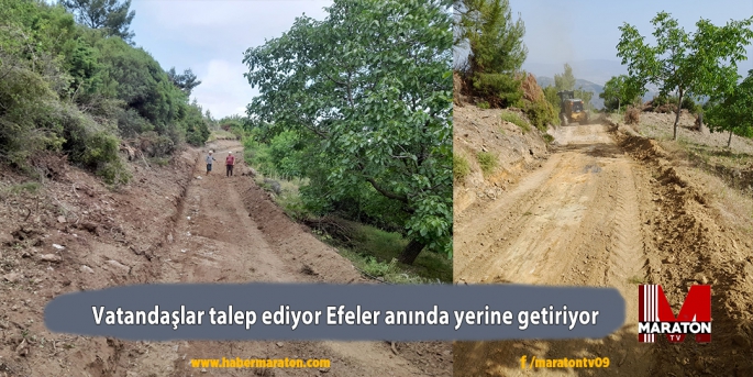 Vatandaşlar talep ediyor Efeler anında yerine getiriyor