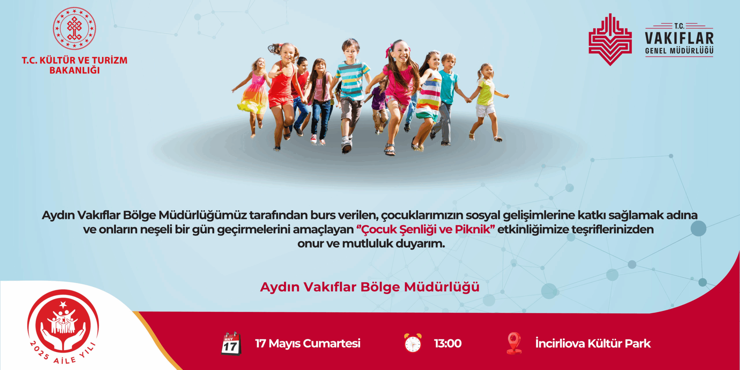 Aydın Vakıflar Bölge Müdürlüğü’nden Burslu Çocuklara Özel Şenlik ve Piknik!