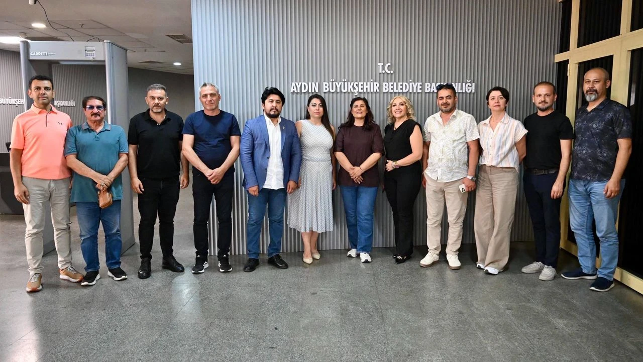 Başkan Çerçioğlu’na Aydın Büyükşehir Gazeteciler Cemiyeti’nden ziyaret