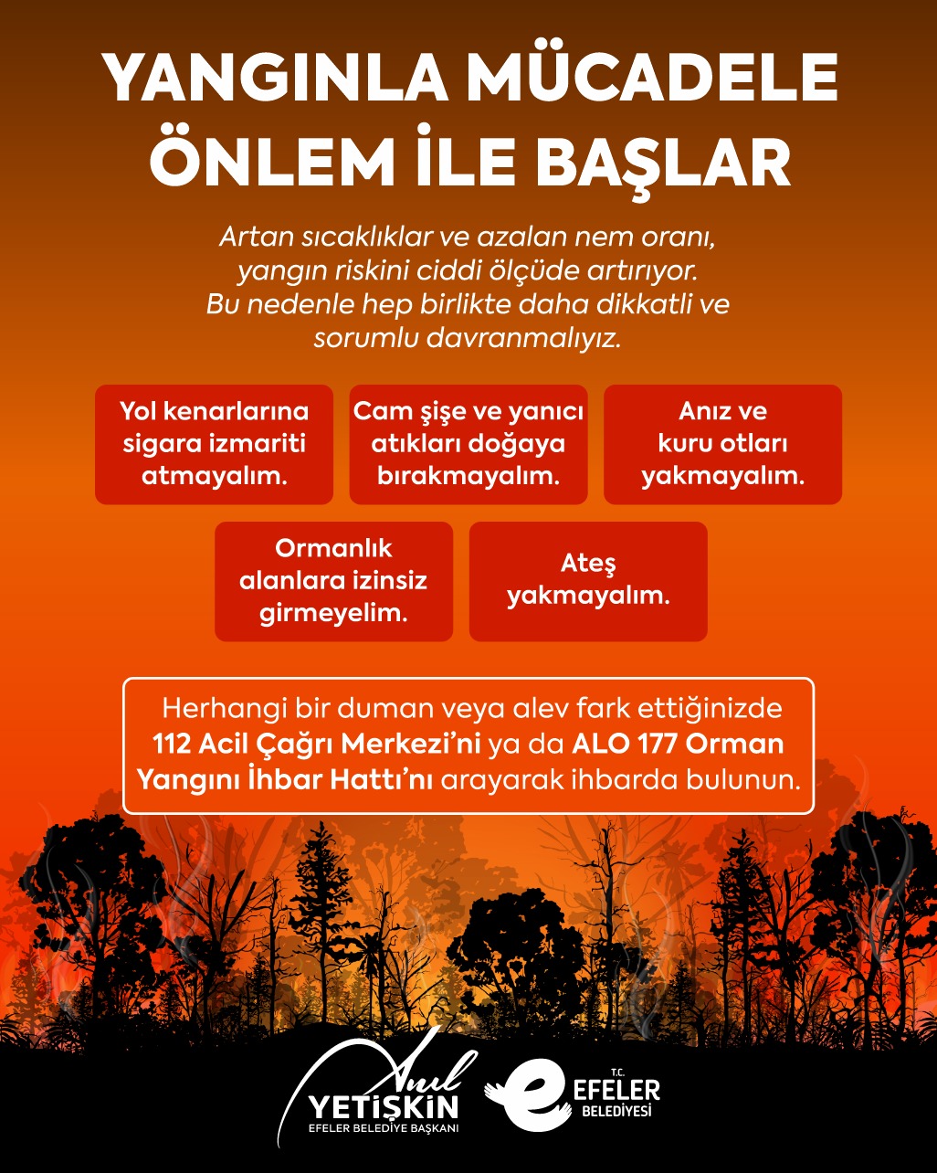 BAŞKAN YETİŞKİN VATANDAŞLARI AFETE KARŞI UYARDI