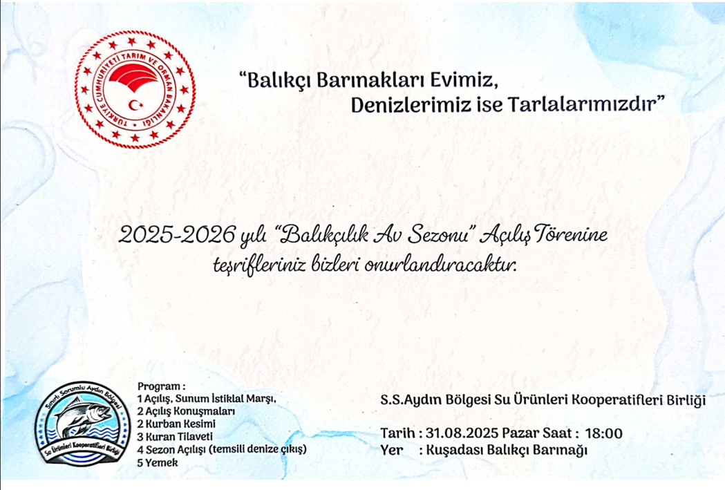 Aydınlı Balıkçılardan Sezon Açılışı ve Destek Çağrısı