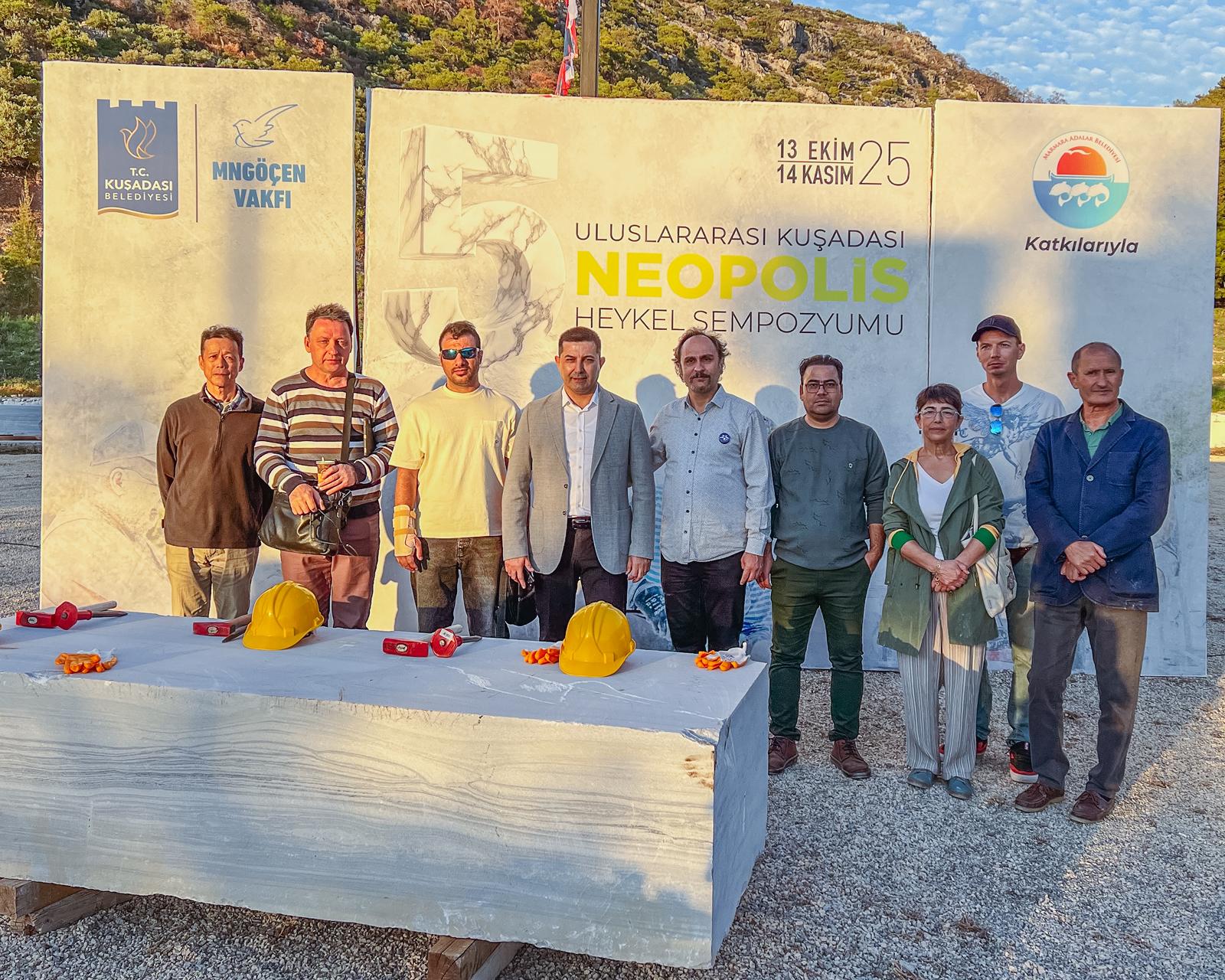 5’İNCİ ULUSLARARASI KUŞADASI NEOPOLİS HEYKEL SEMPOZYUMU BAŞLADI