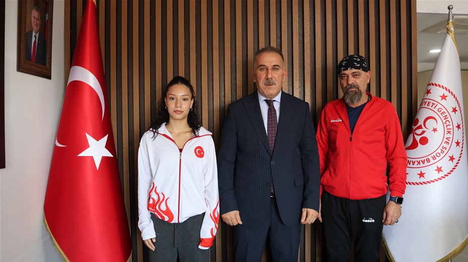 Milli Sporcu Mina İnce’den İl Müdürü Yığmatepe’ye Ziyaret