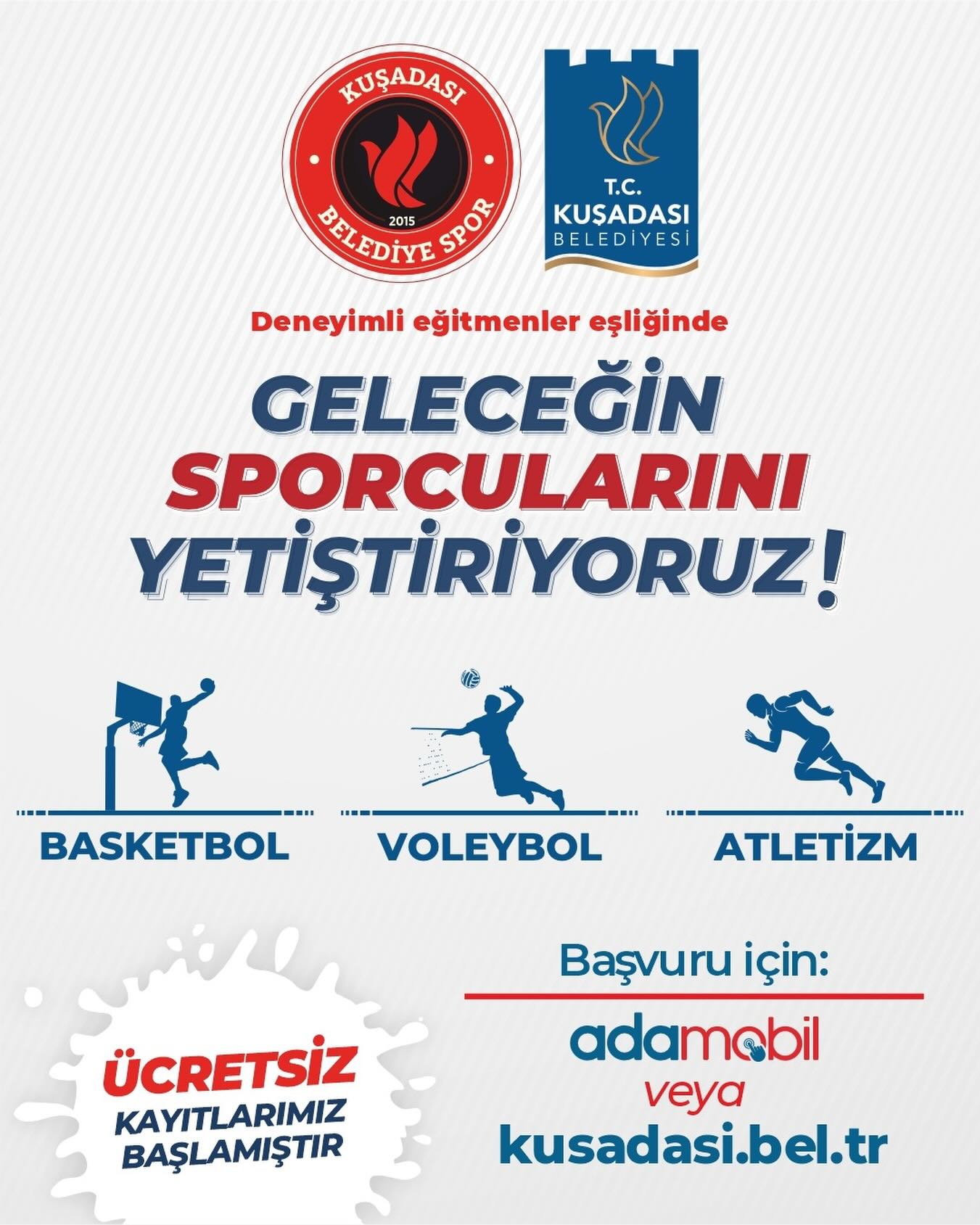 KUŞADASI BELEDİYE SPORUN YENİ DÖNEM KURSLARI İÇİN KAYITLAR BAŞLADI