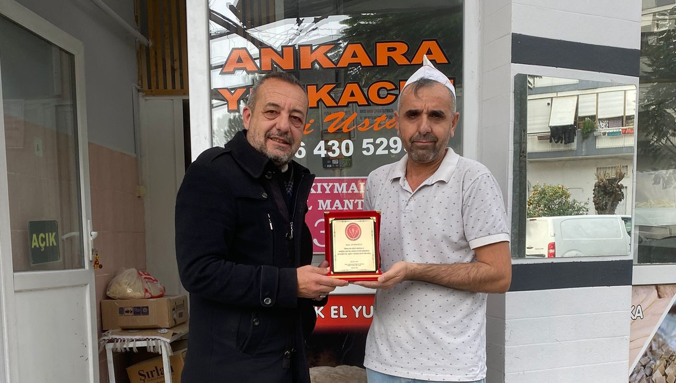 SÖKELİ USTAYA TEŞEKKÜR PLAKETİ