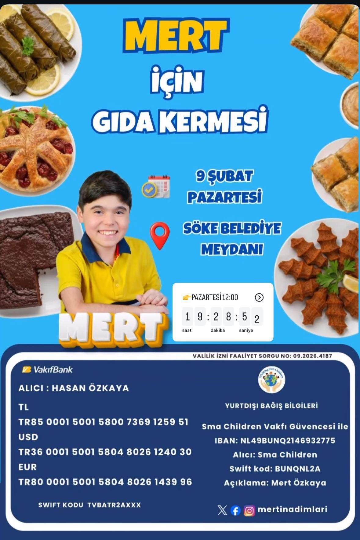 DMD Hastası Mert İçin Söke’de Yardım Kermesi