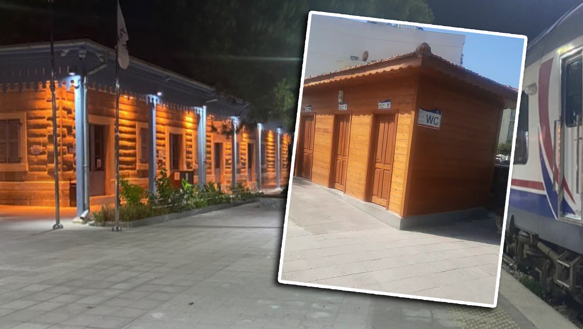 SÖKE TREN GARI’NDA YENİ YAPILAN TUVALETLER KAPALI. Vatandaş Tepkili, Yetkililer “Su Gideri Çok Yüksek” Diyor