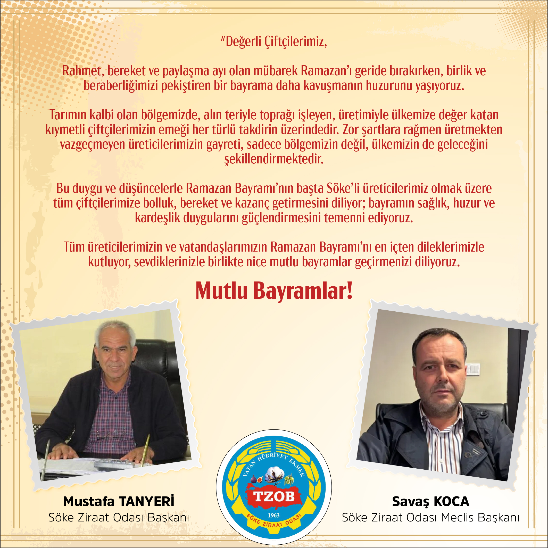 Söke Ziraat Odası Ramazan Bayramı Kutlaması