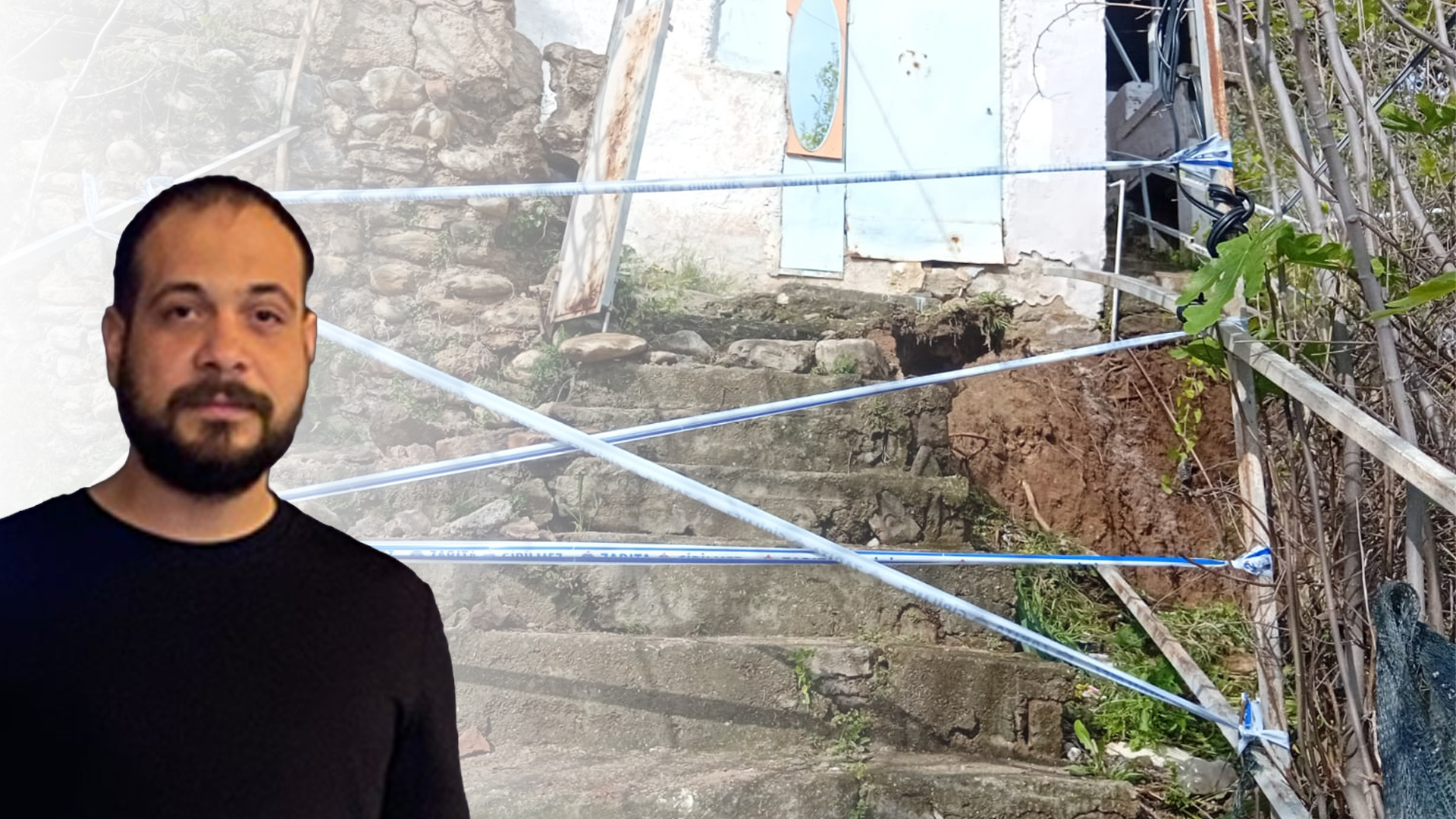 Efeler’de toprak kayması sonrası tahliye edilen aile yardım bekliyor