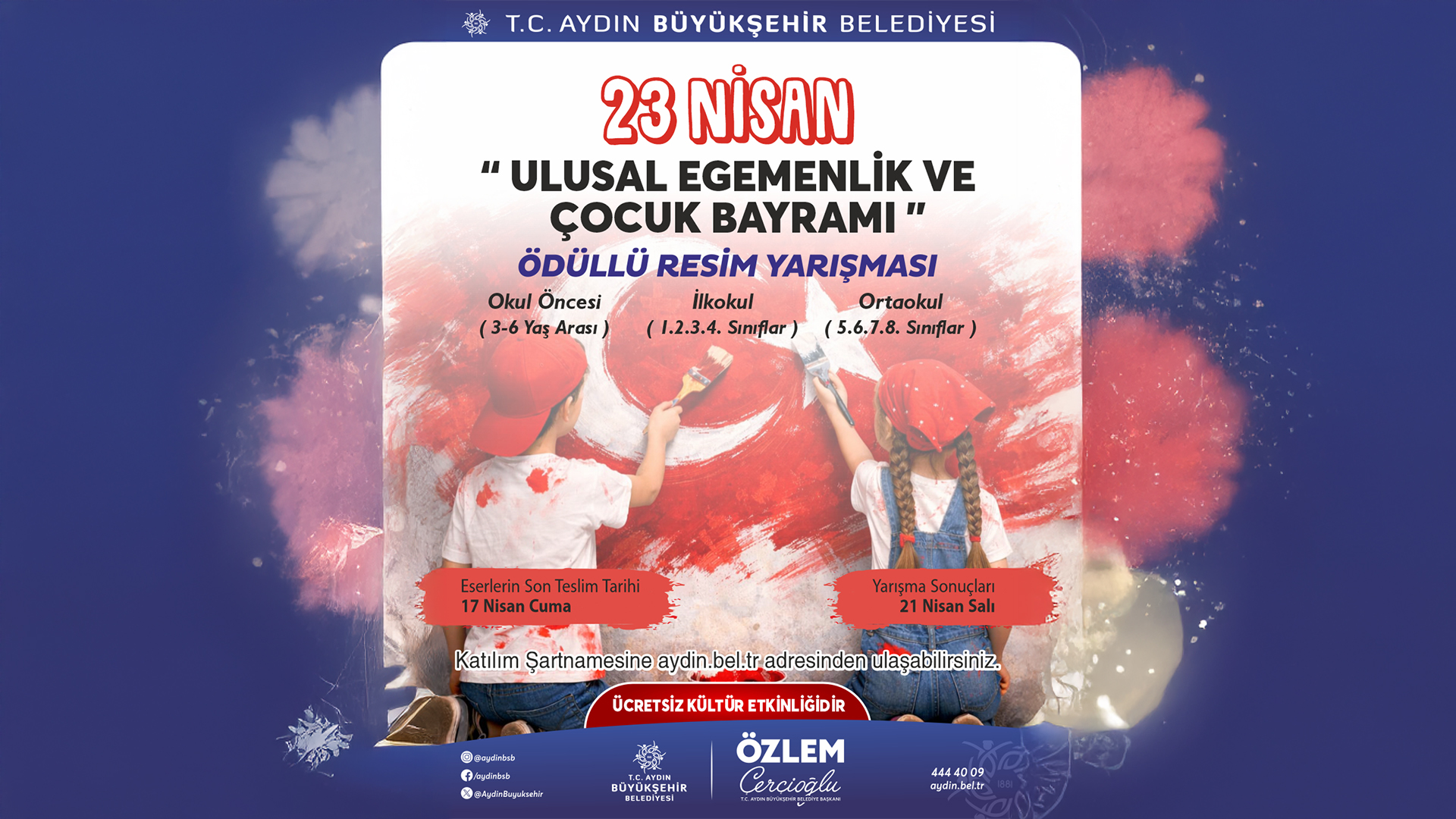 BAŞKAN ÇERÇİOĞLU’NDAN 23 NİSAN TEMALI ÖDÜLLÜ RESİM YARIŞMASI