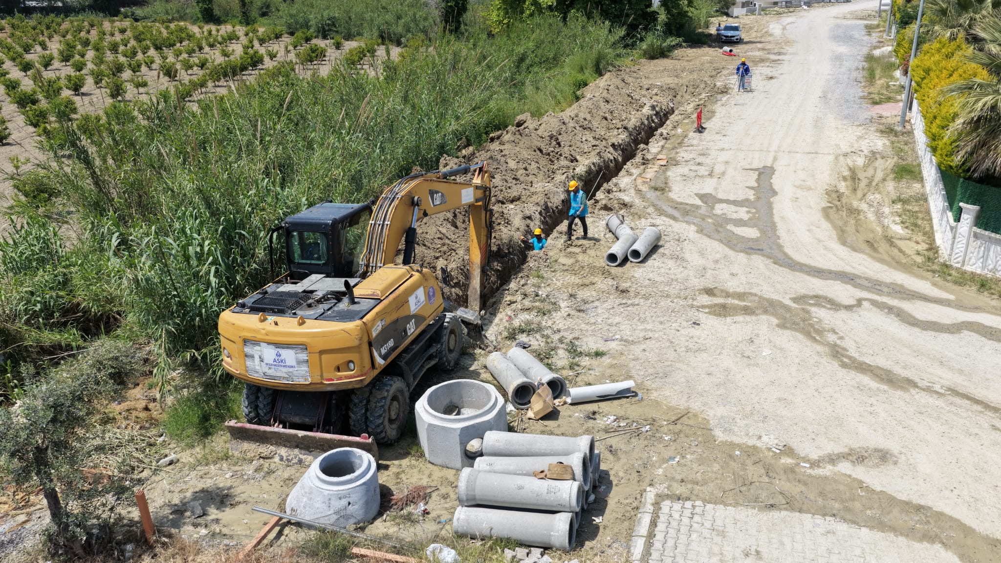 BAŞKAN ÇERÇİOĞLU’NDAN DAVUTLAR’DA ALTYAPI YATIRIMI