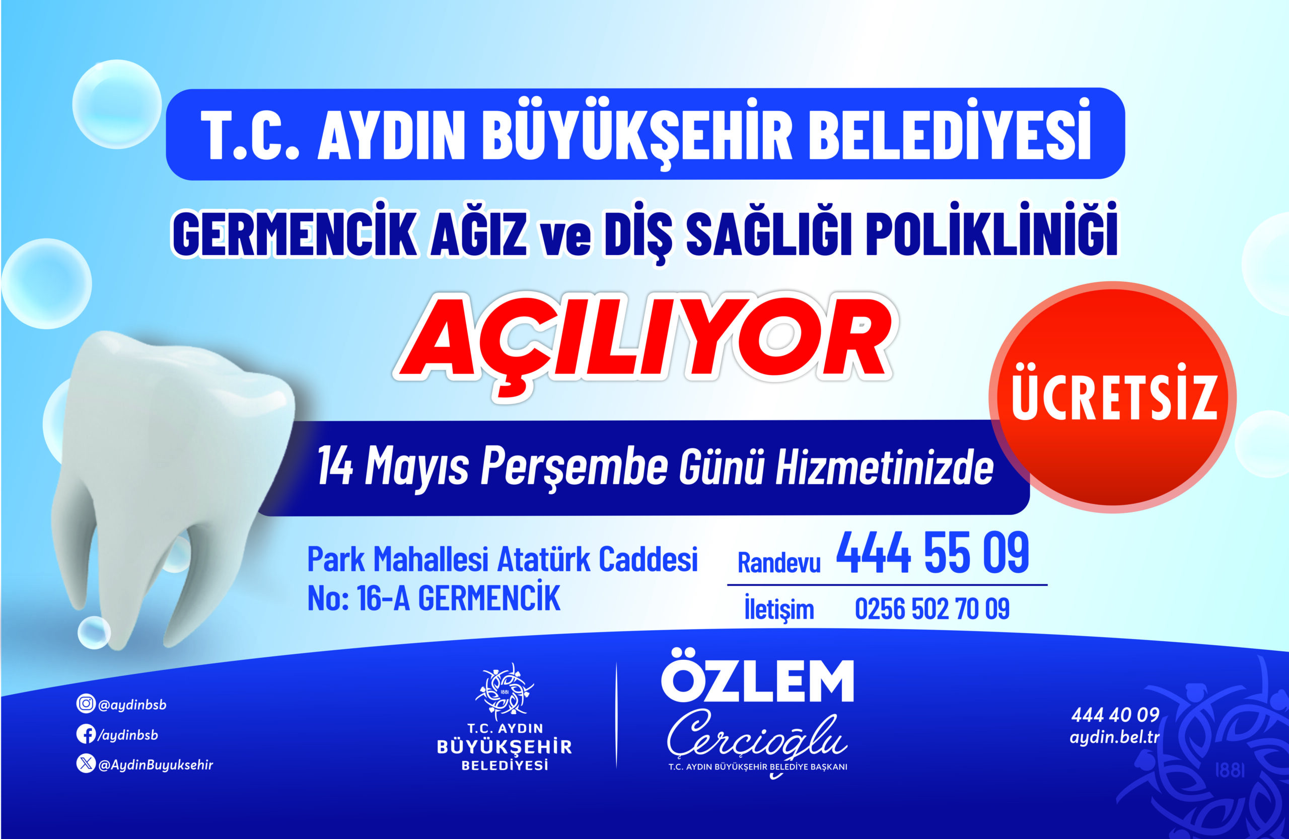 BAŞKAN ÇERÇİOĞLU’NDAN AYDIN’A BİR SAĞLIK YATIRIMI DAHA