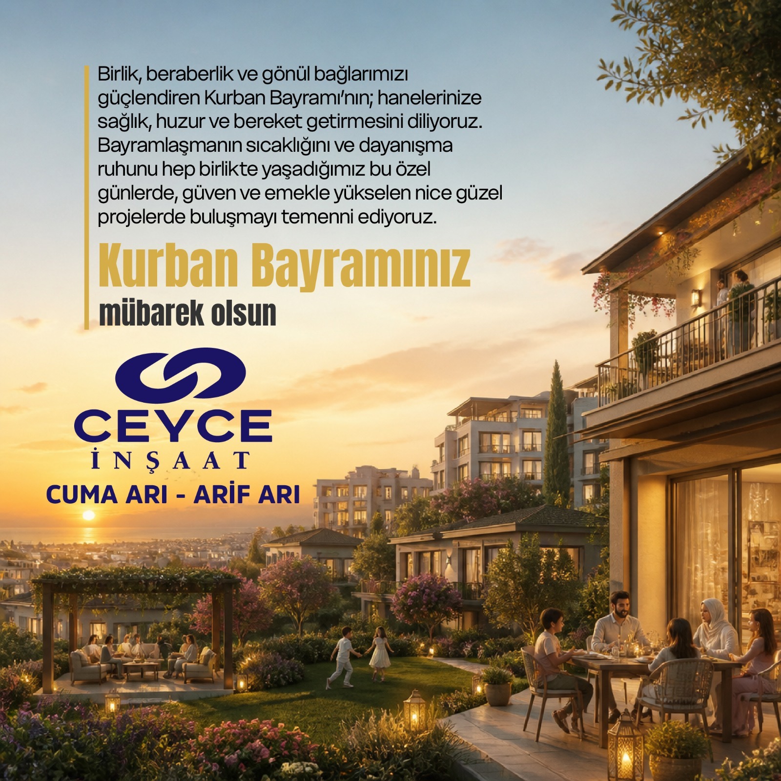 Ceyce İnşaat Kurban Bayramı İlanı