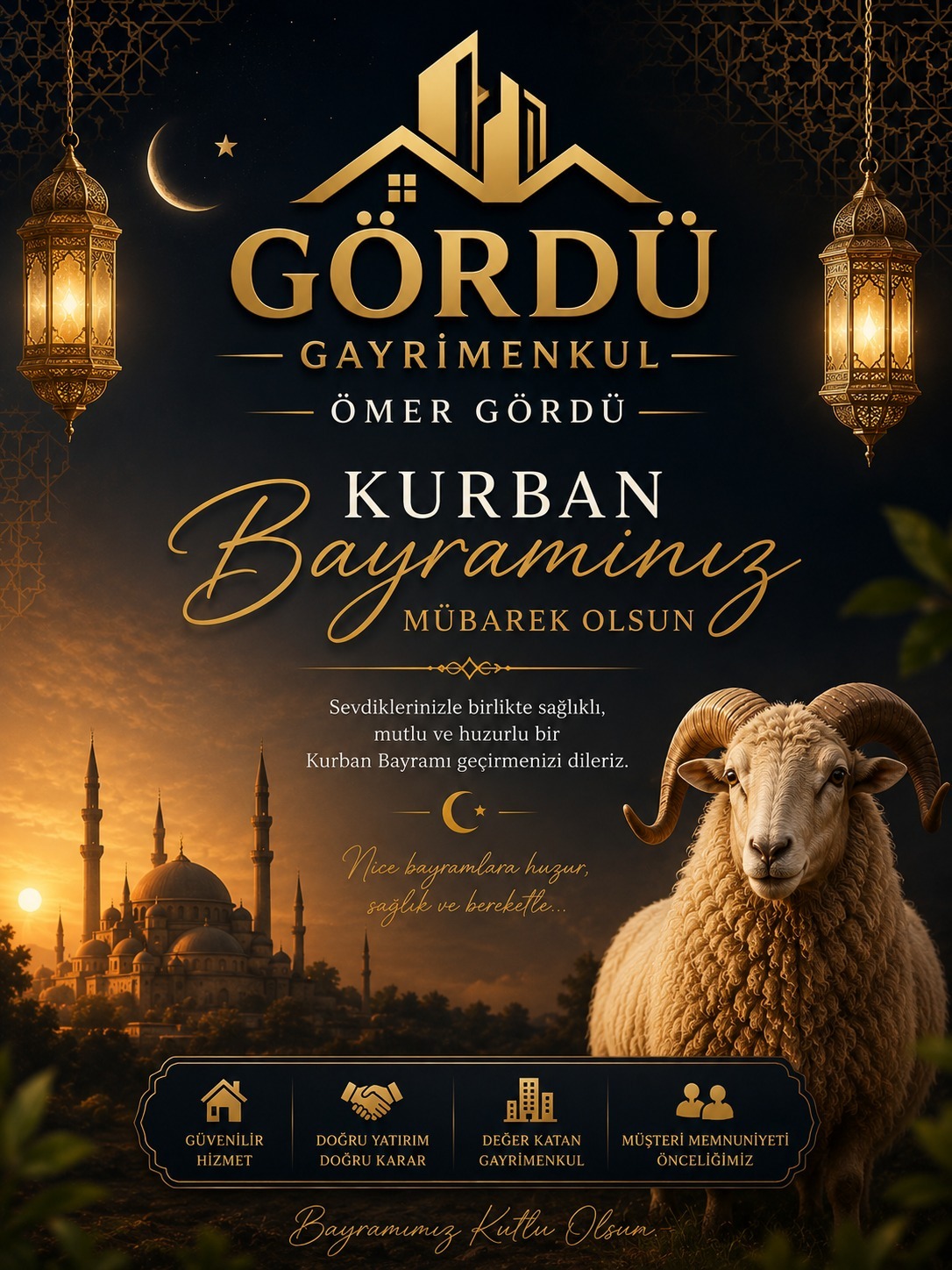 Gördü Gayrımenkul Kurban Bayramı İlanı