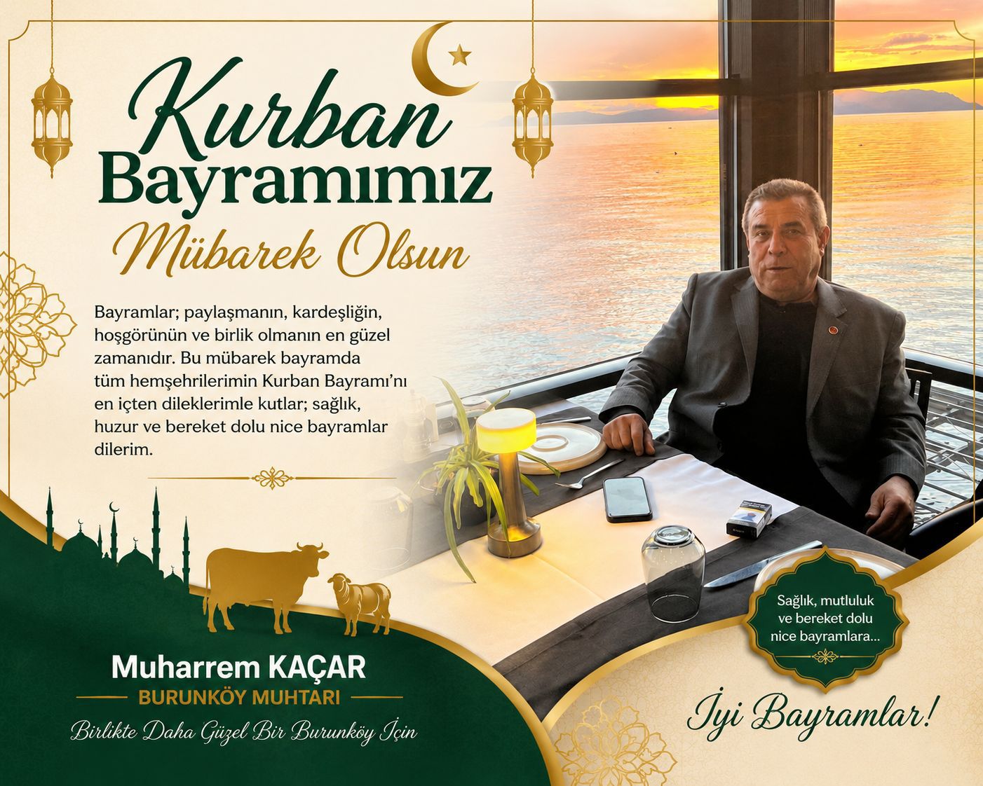Muharrem Kaçar Kurban Bayramı İlanı