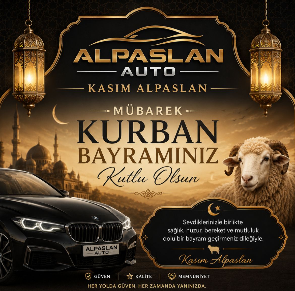 Alpaslan Auto Kurban Bayramı İlanı