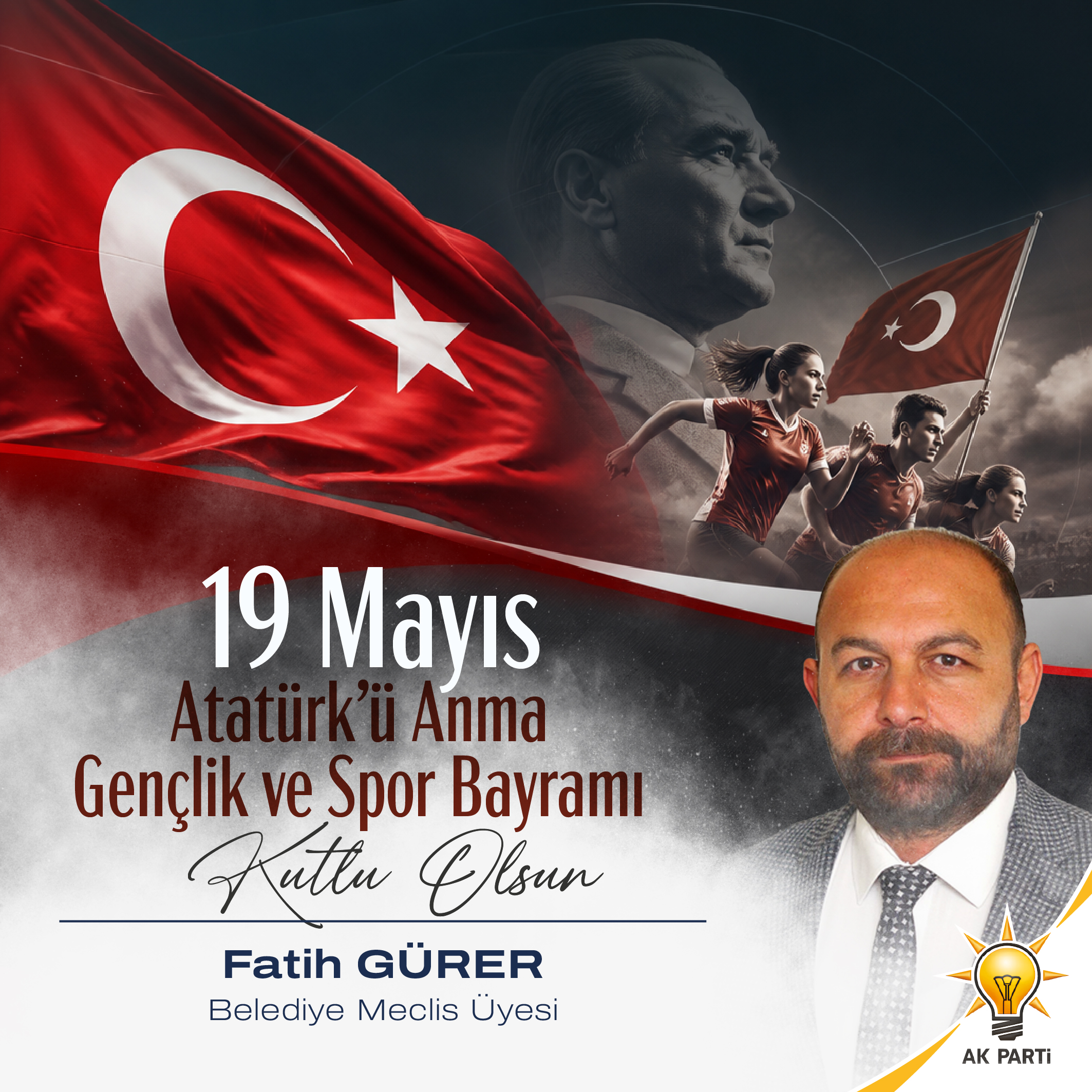 Fatih Gürer 19 Mayıs Kutlama İlanı