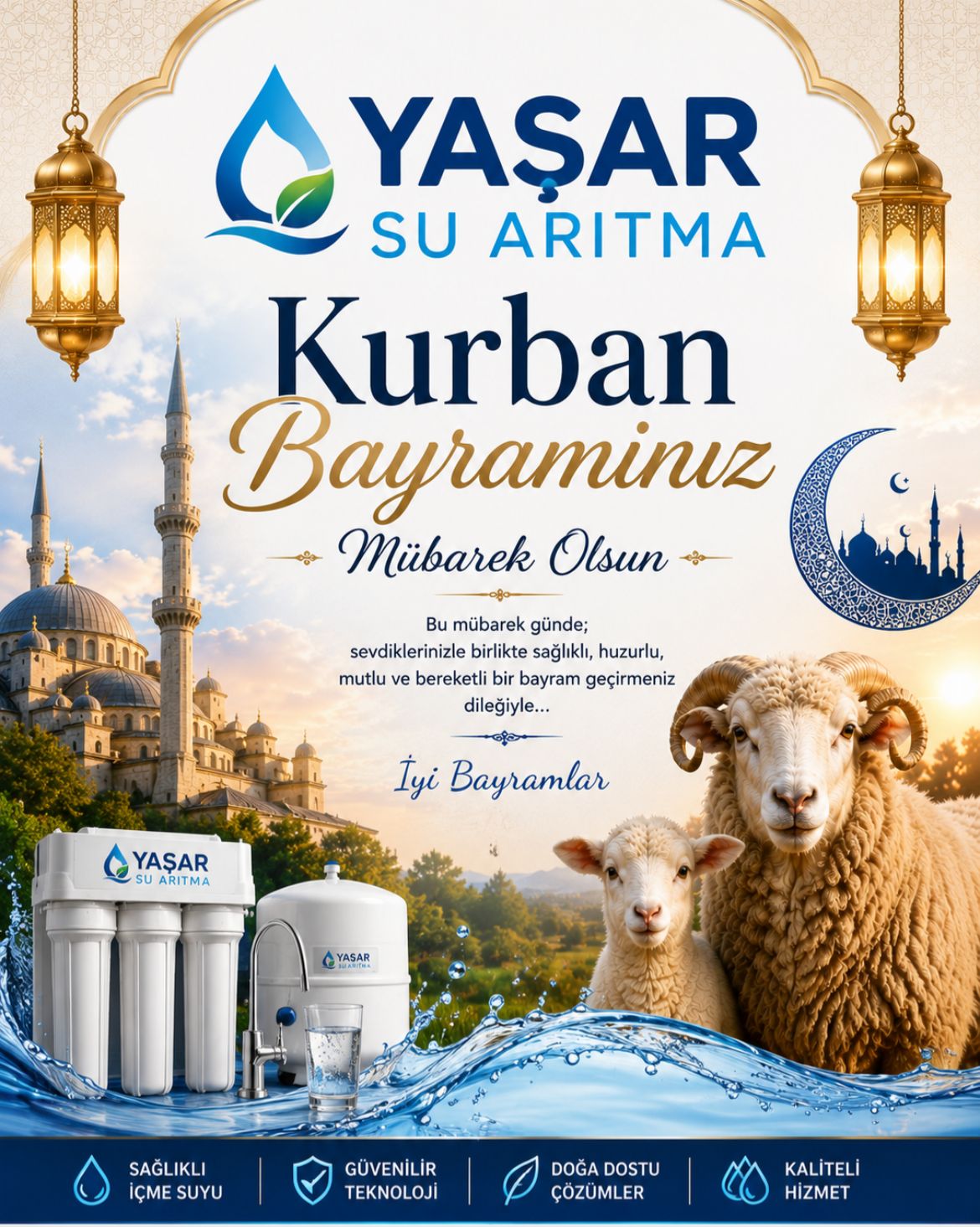 Yaşar Su Arıtma Kurban Bayramı İlanı