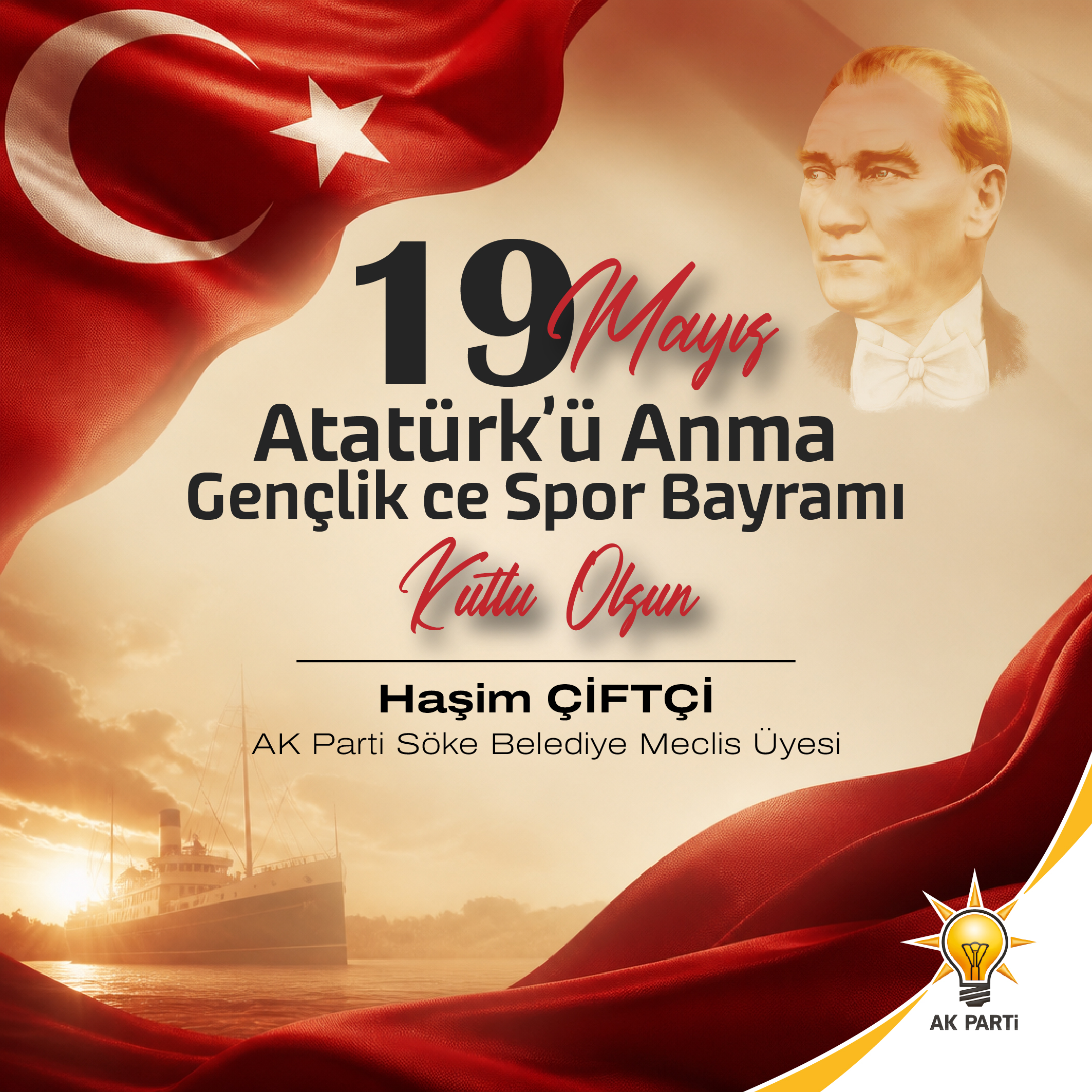 Haşim Çiftçi 19 Mayıs Kutlama İlanı