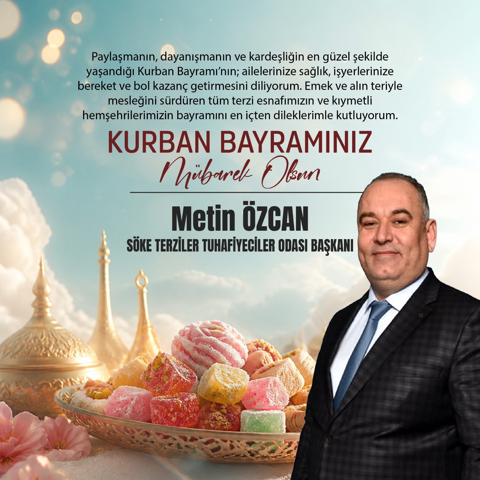 Metin Özcan Kurban Bayramı İlanı