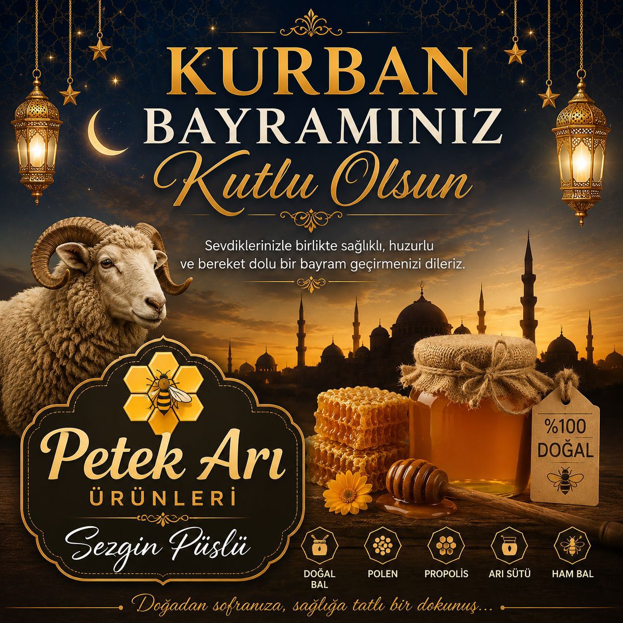 Petek Arı Kurban Bayramı İlanı
