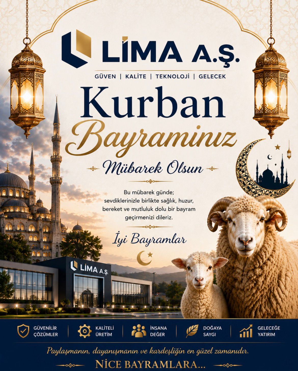 LİMA A.Ş. Kurban Bayramı İlanı