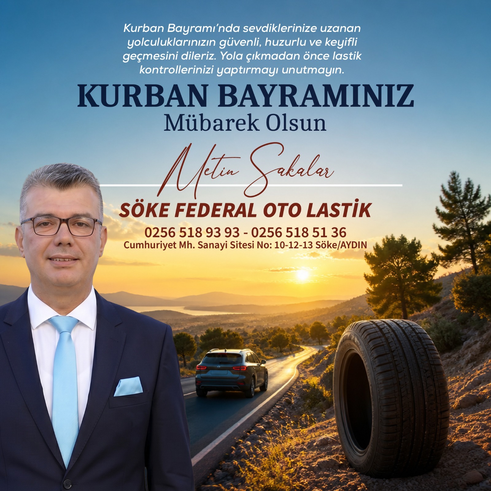 Söke Federal Oto Lastik Kurban Bayramı İlanı