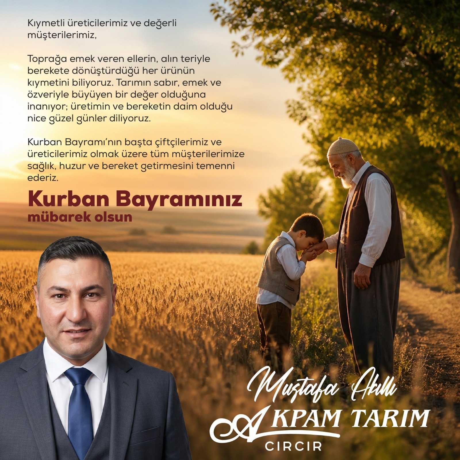 Akpam Tarım Kurban Bayramı İlanı