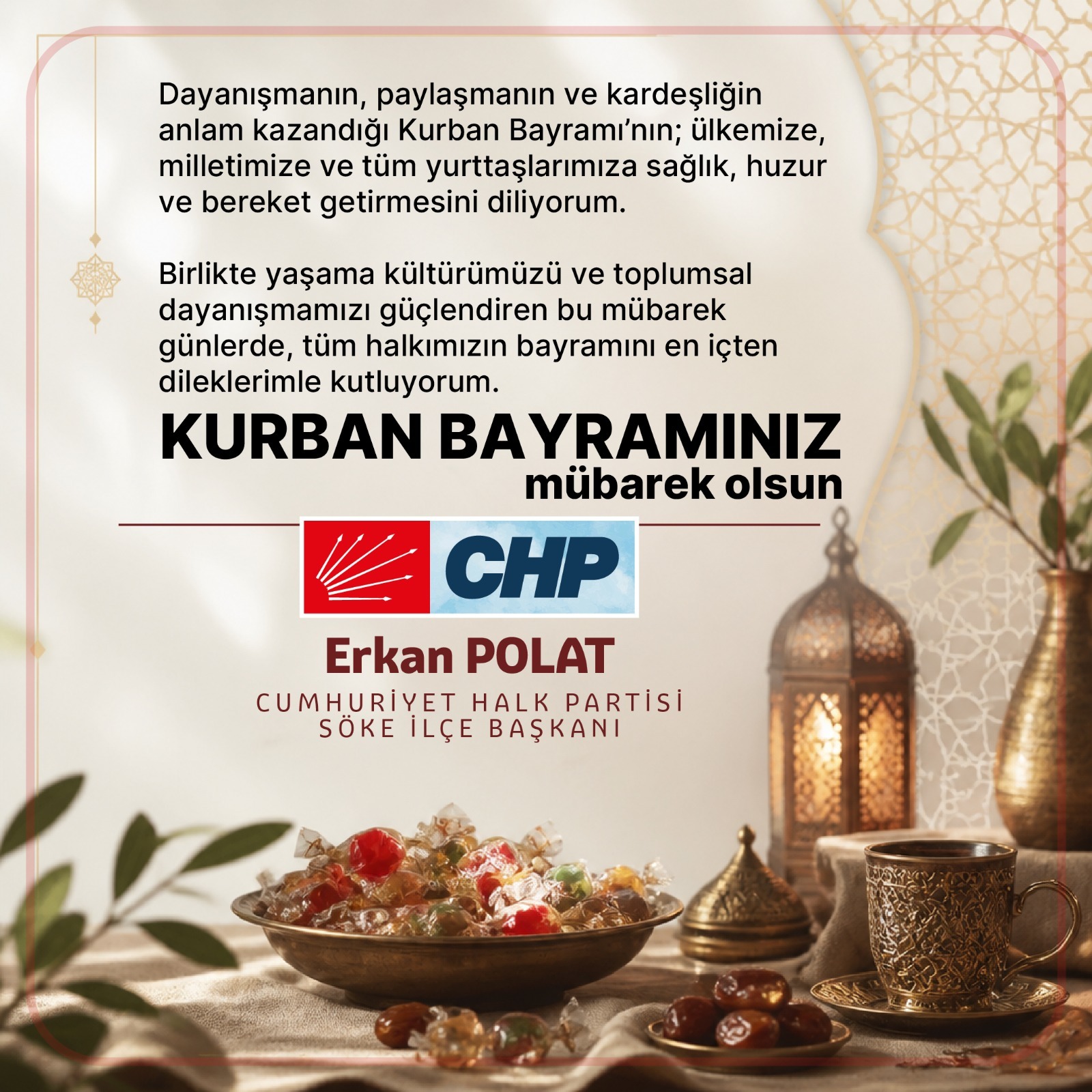 Erkan Polat Kurban Bayramı İlanı