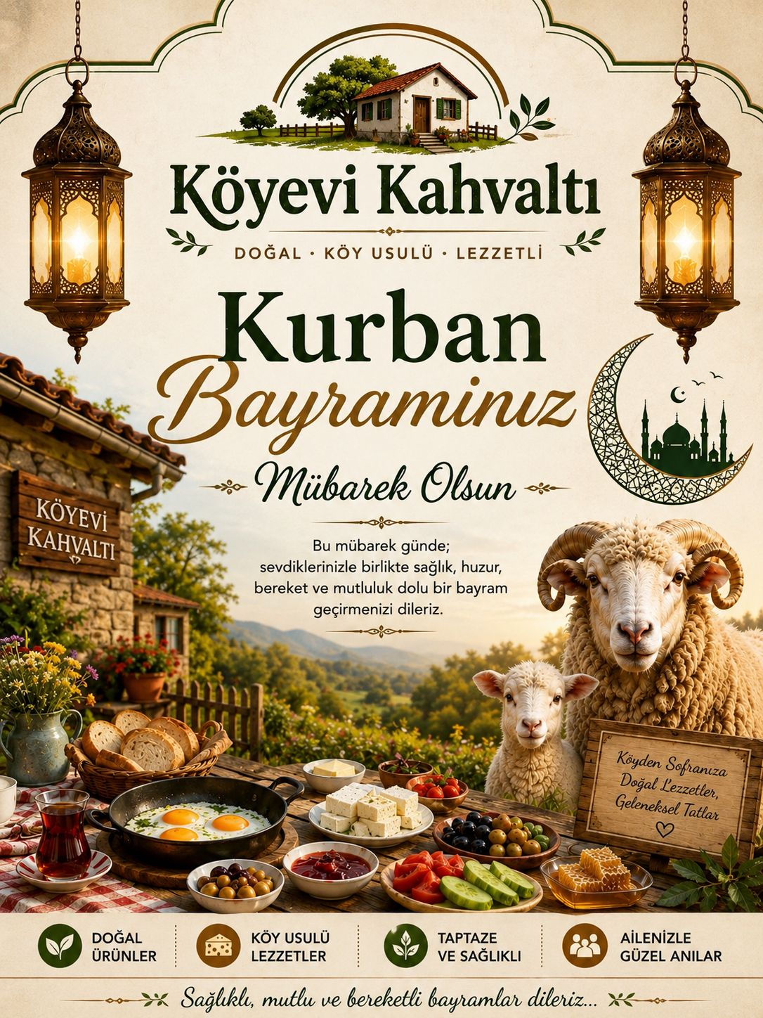 Köyevi Kahvaltı Kurban Bayramı İlanı